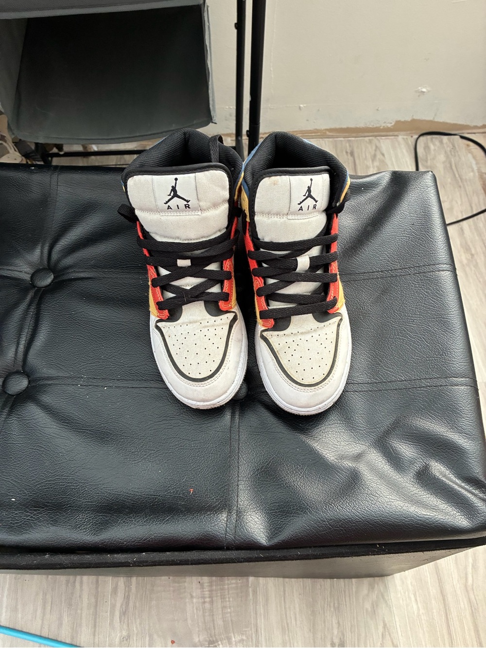 Nike High Top Sneakers - White, Black, Red, Yellow, Blue